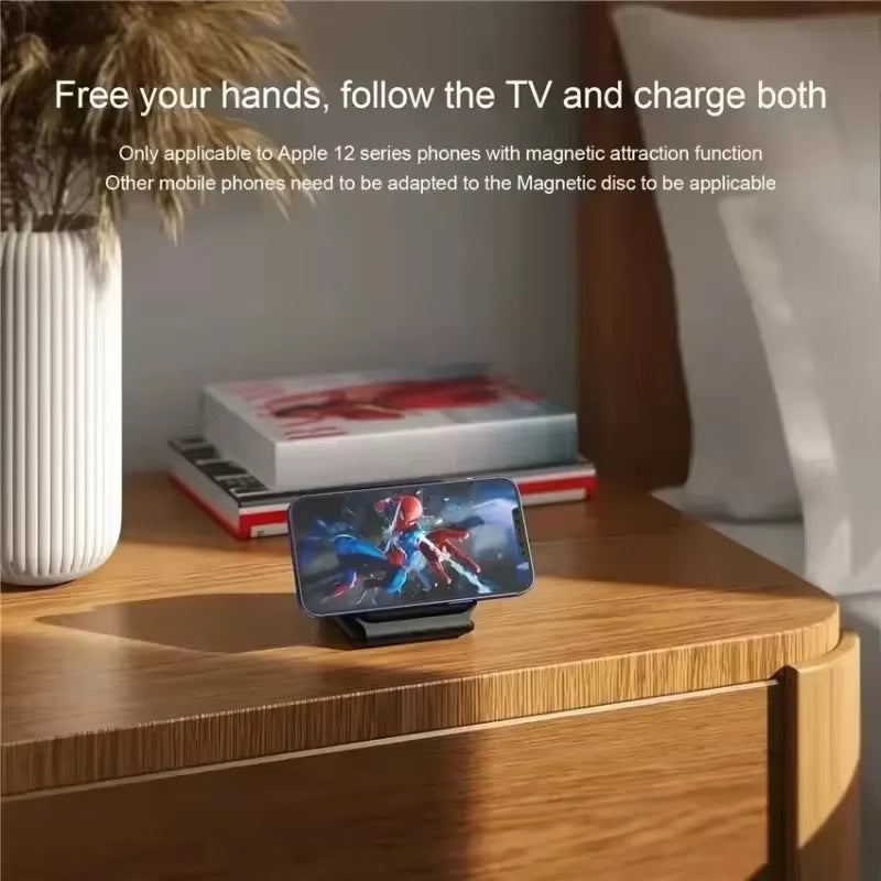 3 in 1 Magnetic Wireless Charger Dock Stand for Magsafe Iphone 16 15 14 13 12 Pro Max Apple Watch 10 9 8 7 Airpods Fast Charging