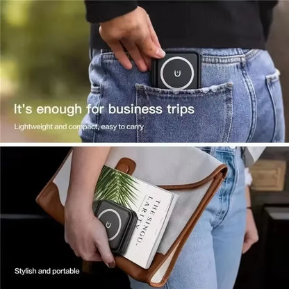 3 in 1 Magnetic Wireless Charger Dock Stand for Magsafe Iphone 16 15 14 13 12 Pro Max Apple Watch 10 9 8 7 Airpods Fast Charging